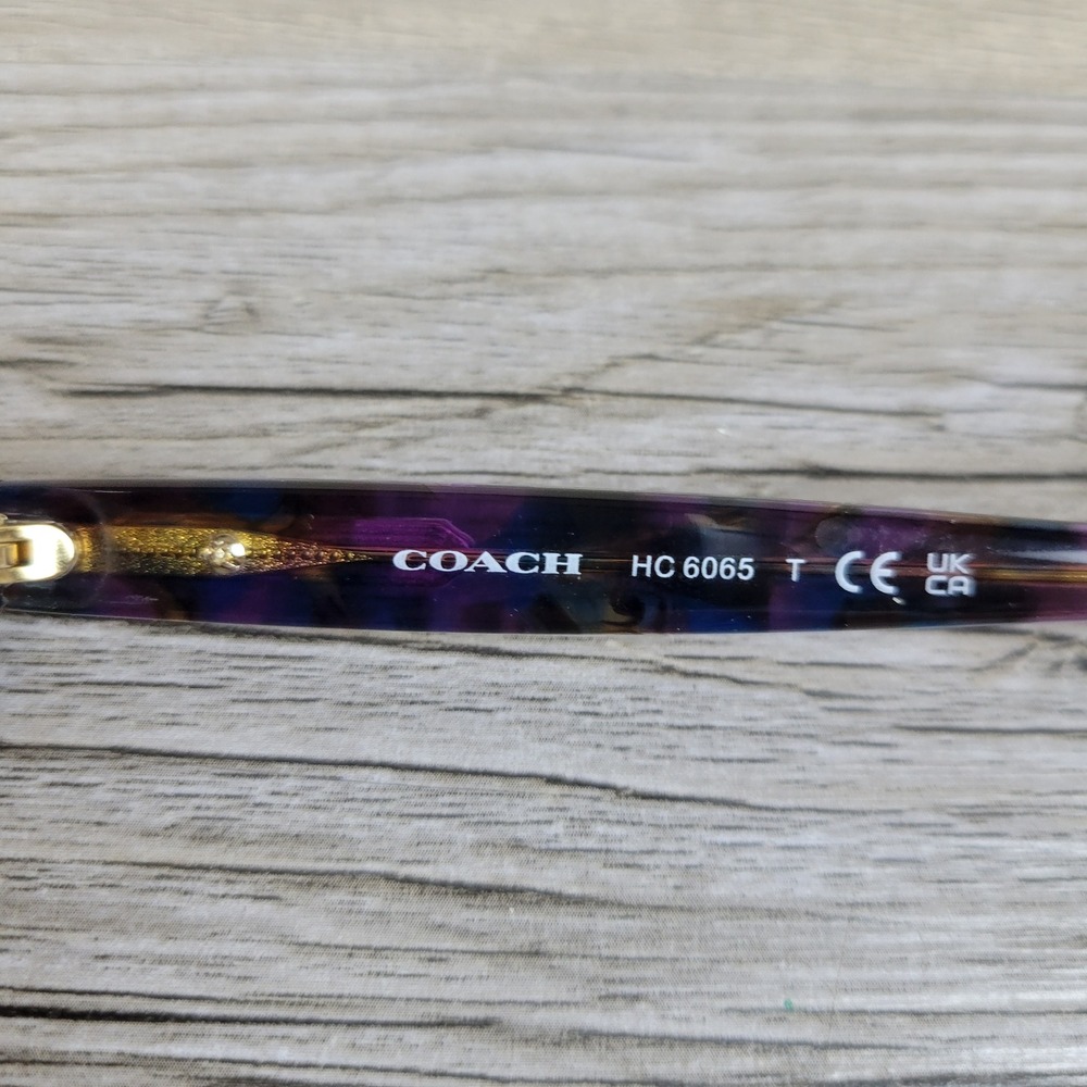 Coach Eyeglasses Frames HC 6065 L948 5288 Confetti Purple Womens 51-17-135 - Picture 5 of 13